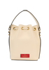 Bucket Bag, &pound;795, Handbags, Cream, Leather, Back view